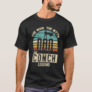 T-shirt Homme Mythe Légende Papa Conch Extraordinaire Fleu