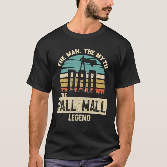 T-shirt Homme Mythe Légende Papa Pall Mall Joueur Extraord (Devant)