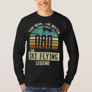 T-shirt Homme Mythe Légende Papa Ski Flying