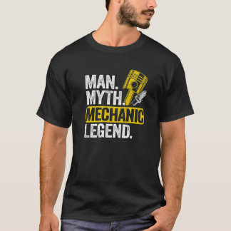 T-shirt Homme Mythe Mécanique Légende Voiture Guy Garage P