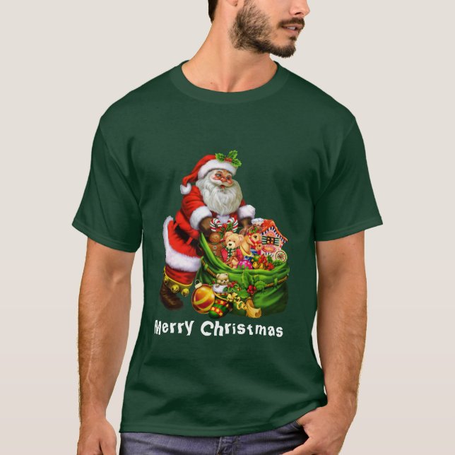 T-shirt homme Noël Père Noël Holiday (Devant)