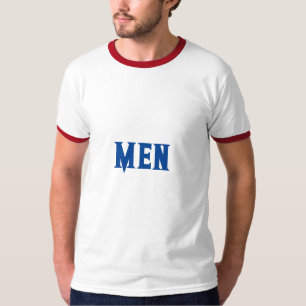 T-shirt Homme Nom de texte personnalisé avec couleur bleu
