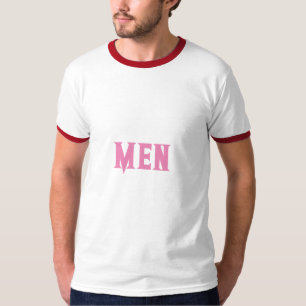 T-shirt Homme Nom personnalisé Texte rose Couleur Hommes B