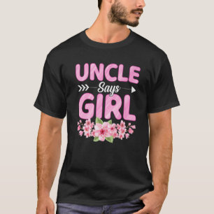 T-shirt Homme Oncle Dit Fille Drôle Baby shower Genre Réve