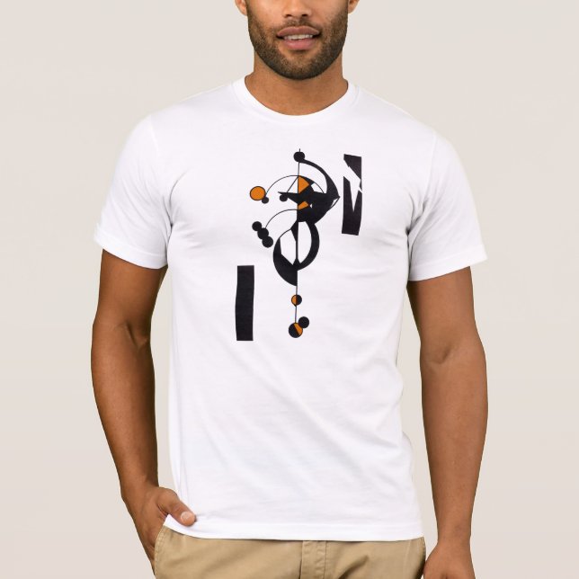 T-shirt homme Orange Geo Design (Devant)