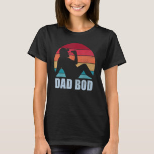 T-shirt Homme Papa Bod Équipe Boire Retro Sunset Vintage F