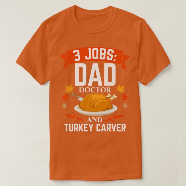 T-shirt Homme Papa Docteur Turquie Carver Thanksgiving Chr (Design devant)