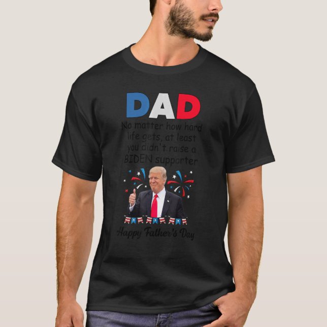 T-shirt Homme Papa Peu Importe Combien La Vie Est Difficil (Devant)