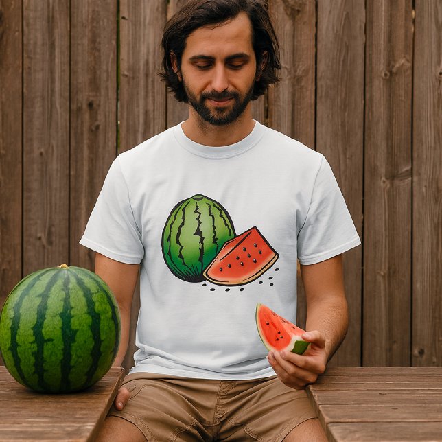 T-Shirt Homme Pastèque (Créateur téléchargé)