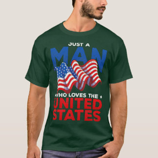 T-shirt Homme patriotique Fière Amérique USA Lover America
