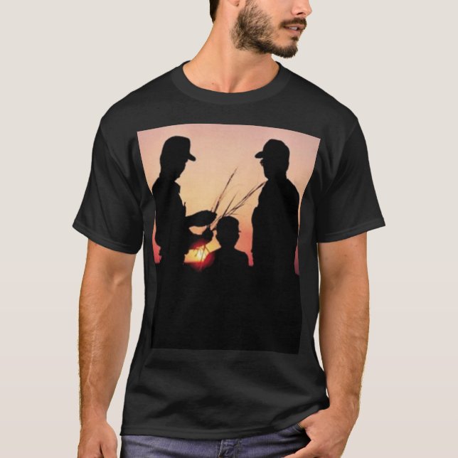 T-shirt homme paysan et couché de soleil (Devant)