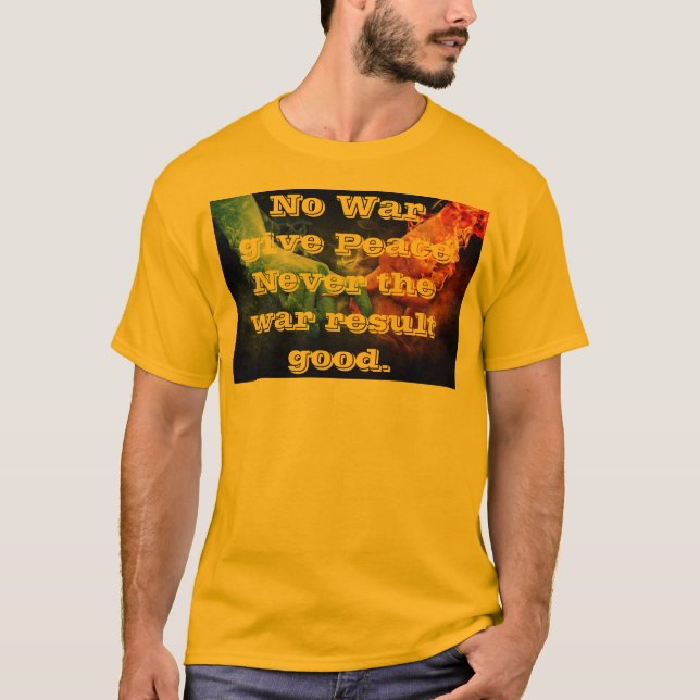 T-shirt homme Peace no war (Devant)