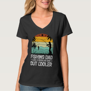 T-shirt Homme Pêche Papa Comme Un Père Régulier Mais Glaci
