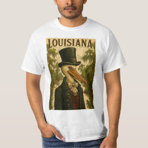 T-shirt Homme Pélican à thème Louisiana