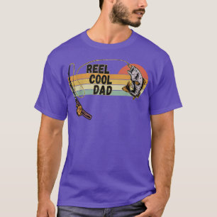 T-shirt Homme Père Pêcheur Reel Cool Papa Pêcheur Père