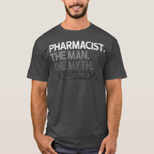 T-shirt Homme Pharmacien Le Mythe Légende Cadeau