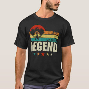 T-shirt Homme Pickleball Husband Papa Légende Père Vintage