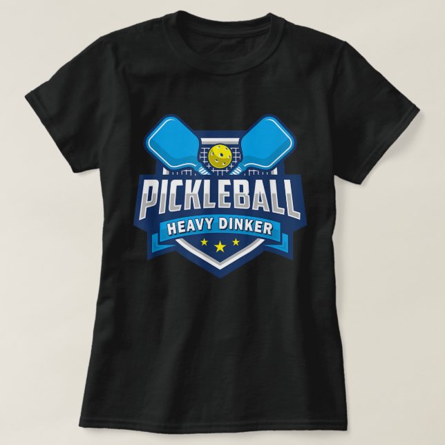 T-shirt Homme Pickleball Lourd Dinker Drôle Drôle Pickleba (Design devant)