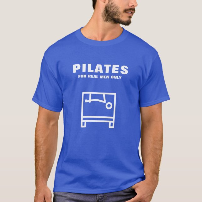 T-shirt homme | Pilates Pour Hommes Réels Seulemen (Devant)