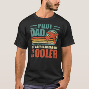 T-shirt Homme Pilote Papa Comme Un Père Régulier Mais Glac