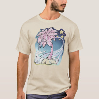 T-shirt homme Pink Palm & Blue Bird