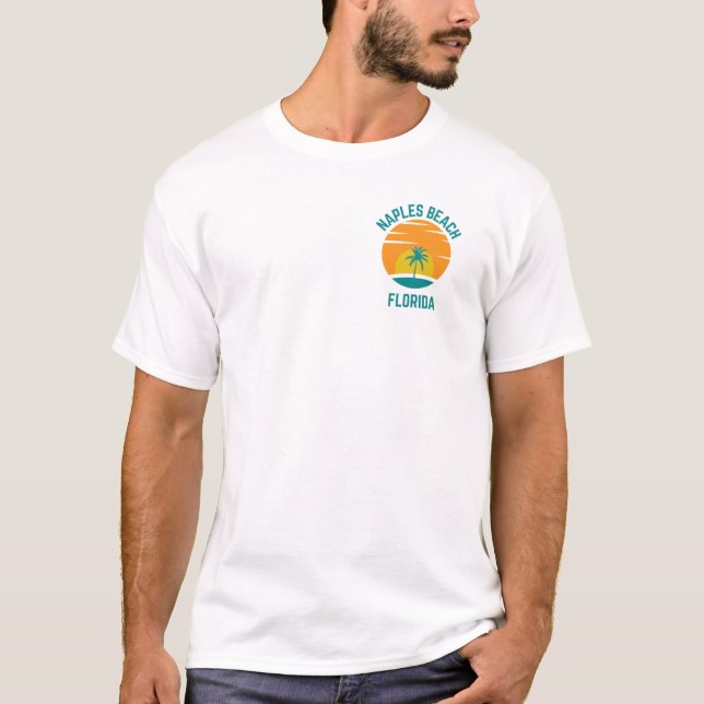T-Shirt Homme Plage de Naples Floride (Devant)