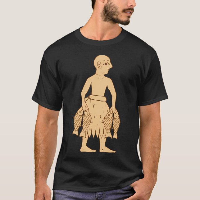 T-shirt homme poisson sumérien (Devant)