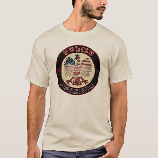 T-shirt homme polonais d'aigle américain (Devant)