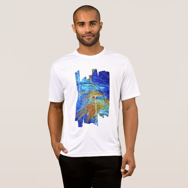 T-shirt homme polyester Champs élyséens (Devant entier)
