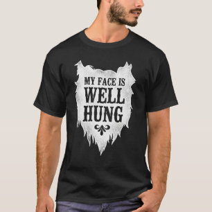 T-shirt Homme Porté Par La Barbe Mon Visage Est Bien Suspe
