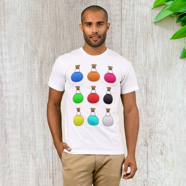 T-Shirt Homme Potions Colorés (Créateur téléchargé)