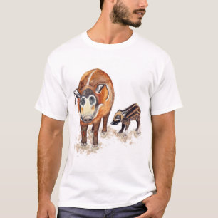 T-shirt homme pour porcins de la rivière Rouge