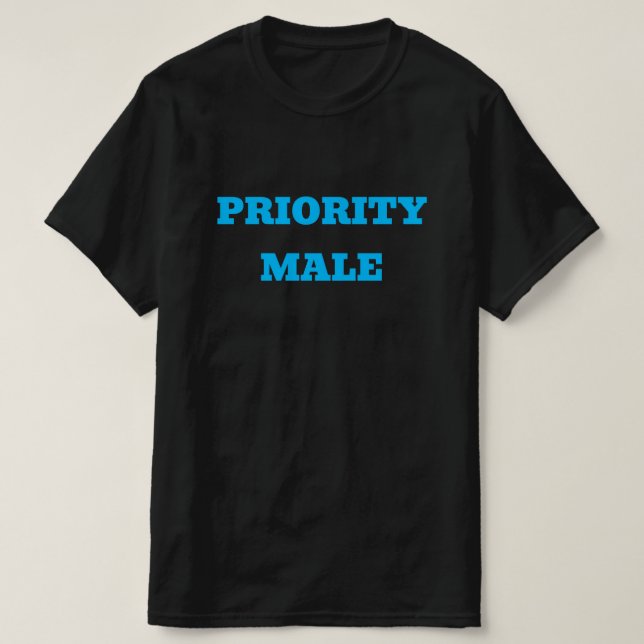 T-SHIRT HOMME PRIORITAIRE - (Design devant)