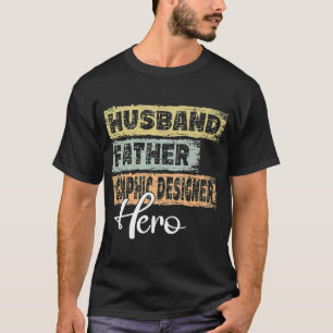 T-shirt Homme Profession père héros père père Graphic Desi