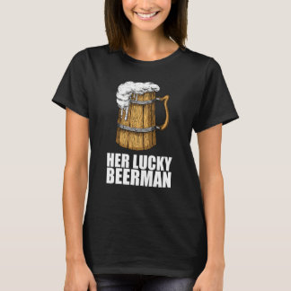 T-shirt Homme qui boit de la bière Boire de la bière