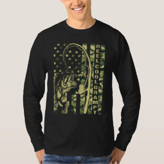 T-shirt Homme Reel Cool Papi Camouflage Drapeau Américain