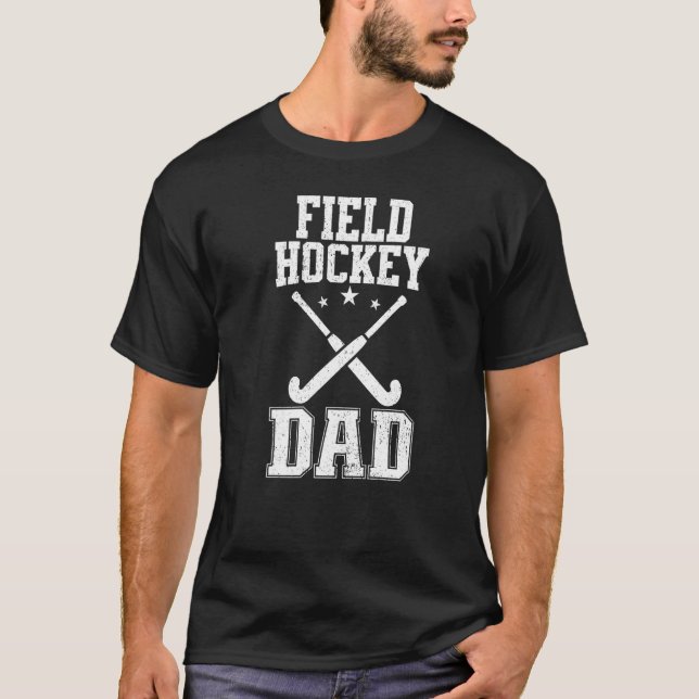 T-shirt Homme Retro Hockey de terrain papa (Devant)