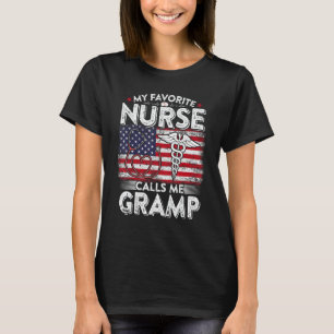 T-shirt Homme Rétro Mon Infirmière Préférée M'appe
