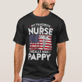 T-shirt Homme Rétro Mon Infirmière Préférée M'appe