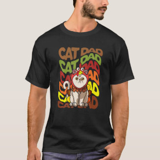 T-shirt Homme Rétro Vintage Thanksgiving Exotic Shorthair
