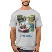 T-Shirt Homme Rivière en Eau Vive Gone Rafting
