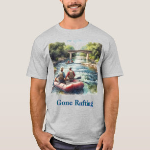 T-Shirt Homme Rivière en Eau Vive Gone Rafting