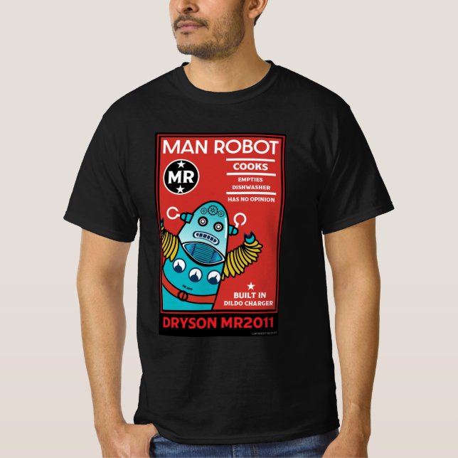 T-shirt Homme Robot L'homme parfait (Devant)