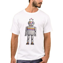 T-shirt homme robot mignon