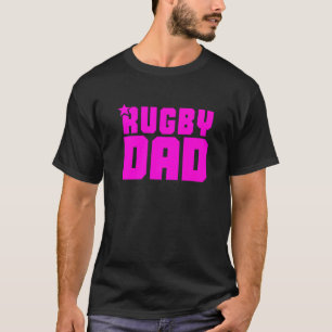 T-shirt Homme Rugby Papa Père Rugby Fan Fan Drôle Dire Hum
