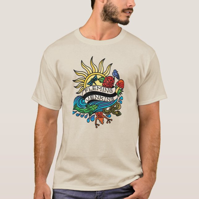 T-shirt homme, sable (Devant)