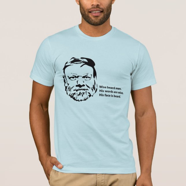 T-shirt Homme sage de barbe (Devant)