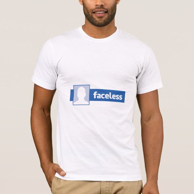 T-shirt Homme sans visage - PIC anonyme de profil (Devant)