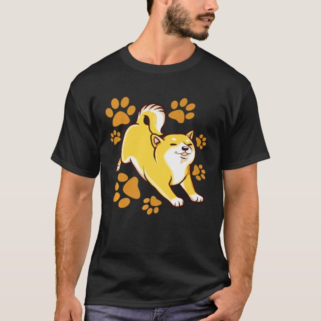 T-shirt Homme Shiba Inu Chien pour le propriétaire d'anima (Devant)