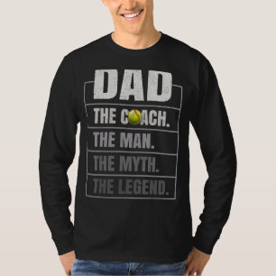 T-shirt Homme Softball Coach Papa Homme Mythe Légende Soft